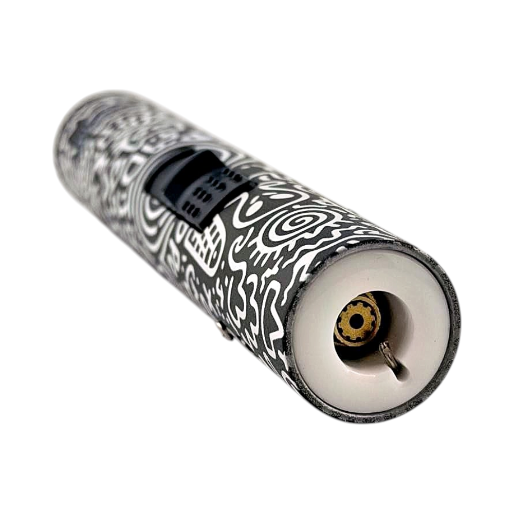 Scorch P Mix Design Torch Lighter Single Flame-White Mix
