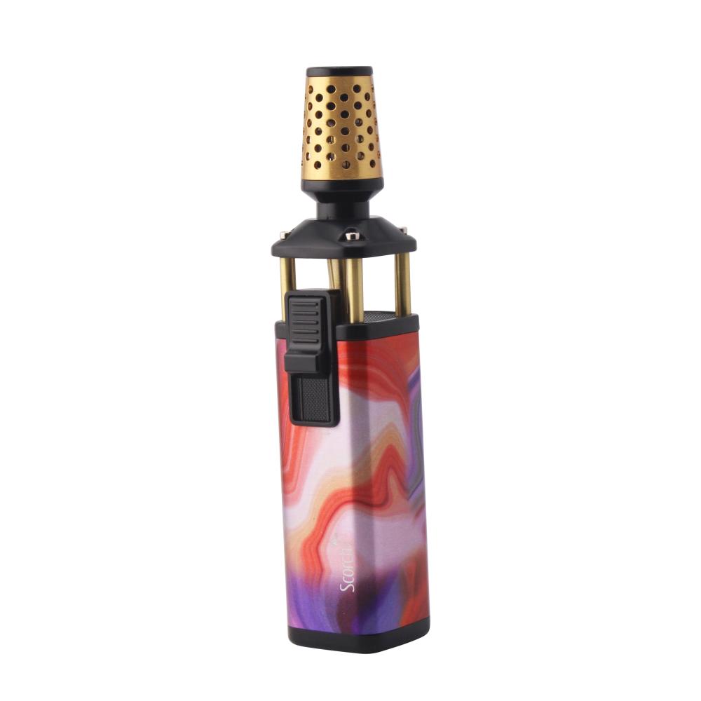 Scorch Platinum Design Torch Lighter Single Flame-Purple