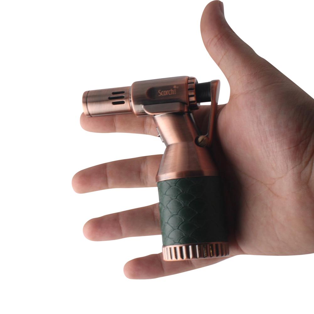 Scorch Pro Grip Single Flame Torch Lighter-Green