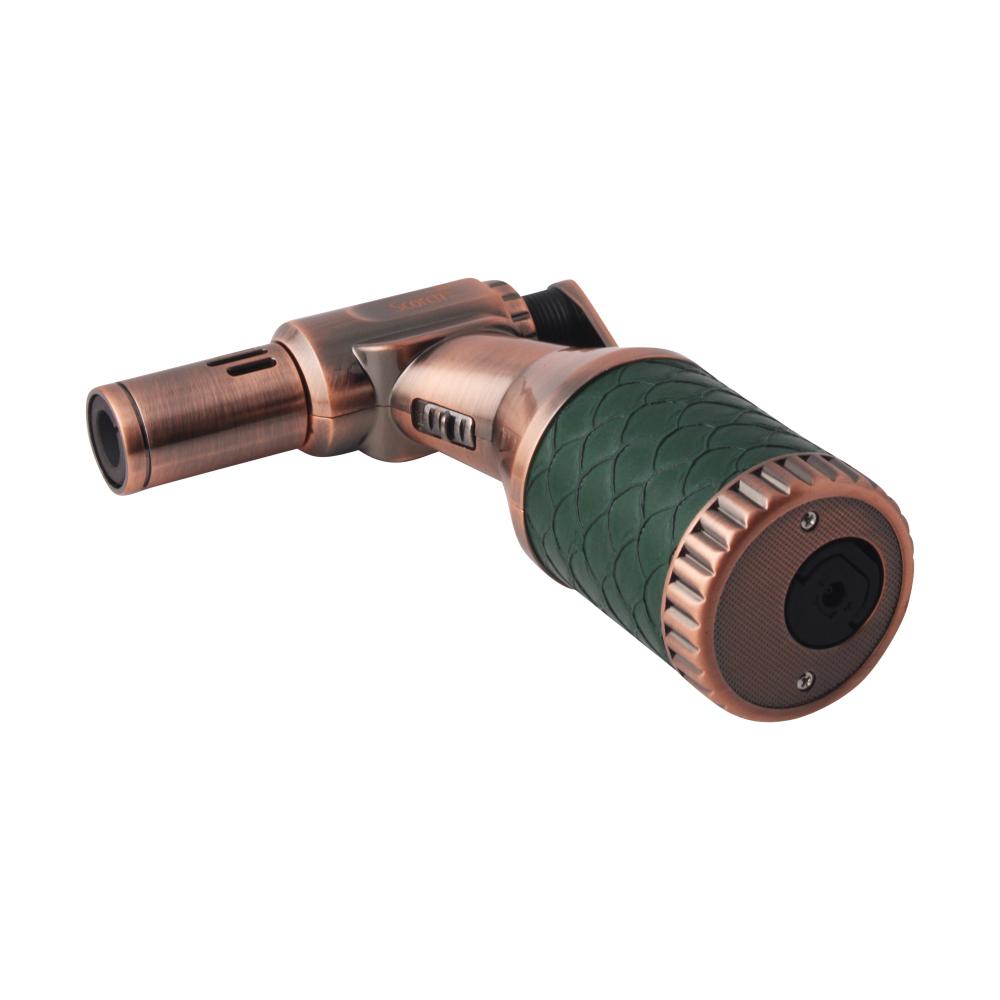 Scorch Pro Grip Single Flame Torch Lighter-Green