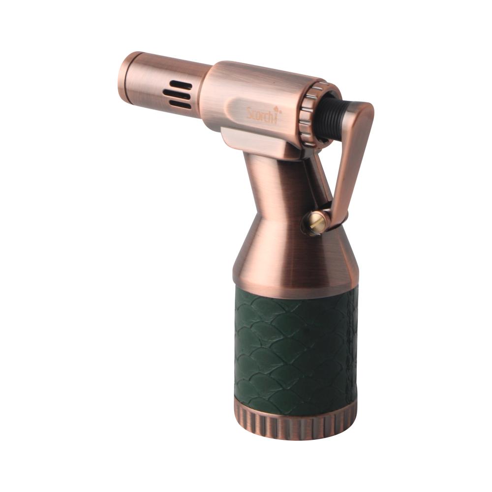 Scorch Pro Grip Single Flame Torch Lighter-Green