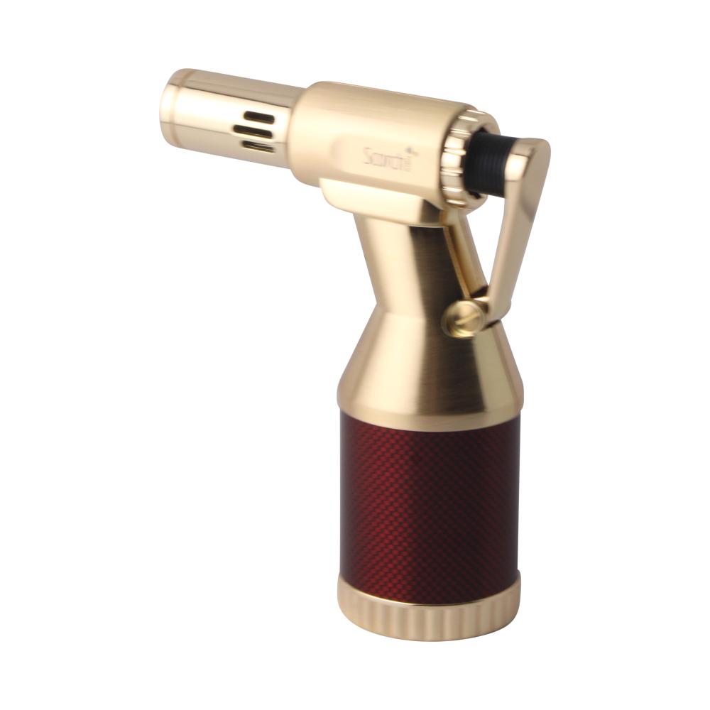 Scorch Pro Grip Single Flame Torch Lighter-Red