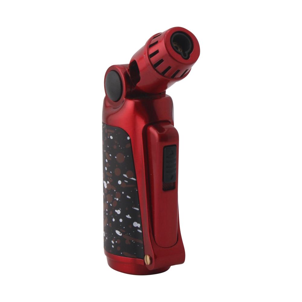 Scorch Reaper Adjustable Single Flame Torch Lighter-Red