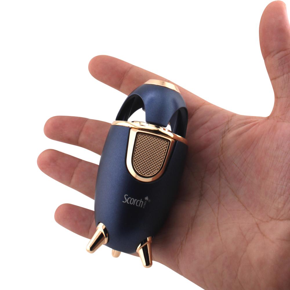 Scorch Rocket Design Torch Lighter Single Flame-Blue