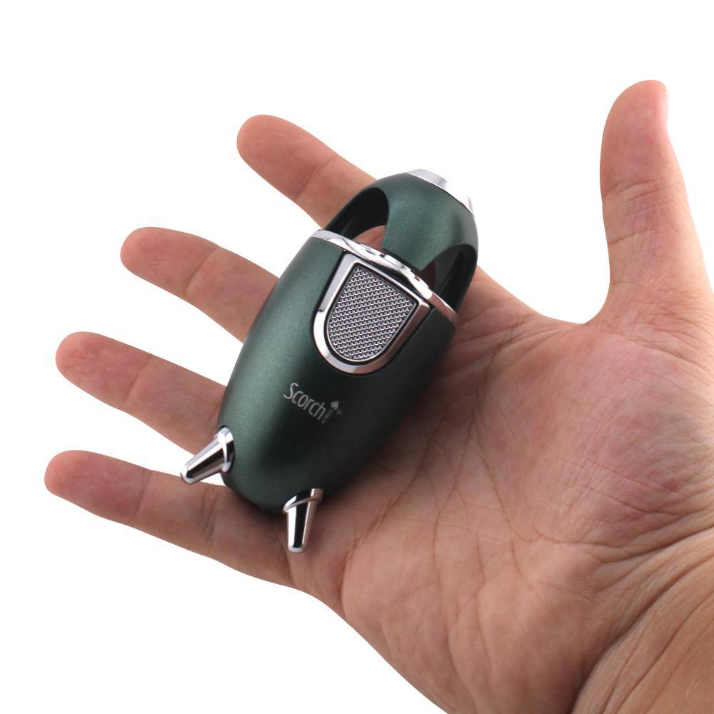 Scorch Rocket Design Torch Lighter Single Flame-Dark Green