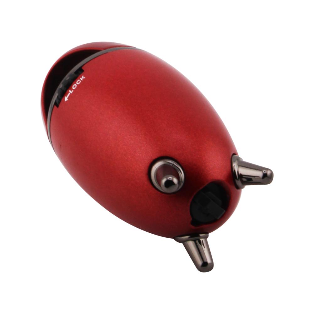 Scorch Rocket Design Torch Lighter Single Flame-Red