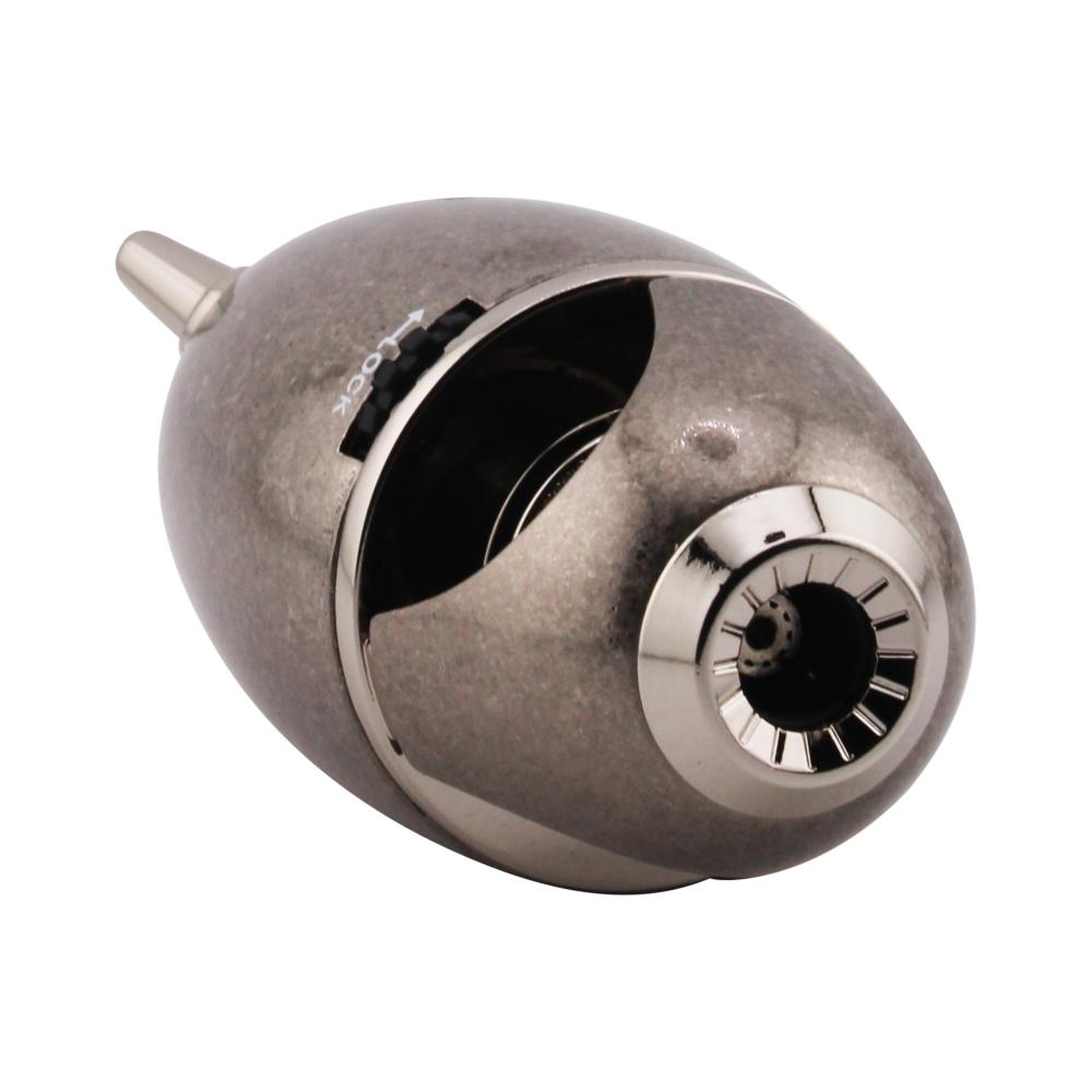 Scorch Rocket Design Torch Lighter Single Flame-Silver
