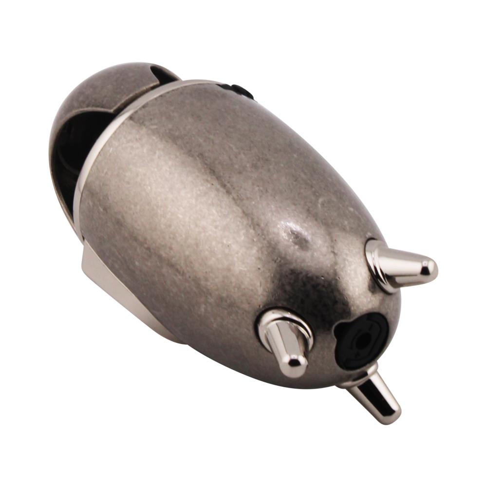 Scorch Rocket Design Torch Lighter Single Flame-Silver