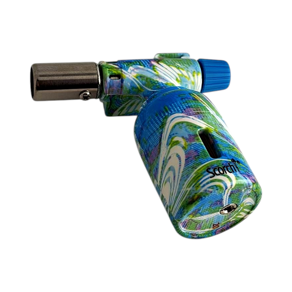 Scorch S Mix Design Torch Lighter Single Flame-Blue