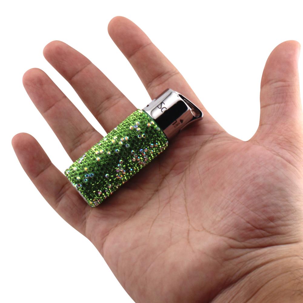 Scorch Shiny Torch Lighter Single Flame-Light Green