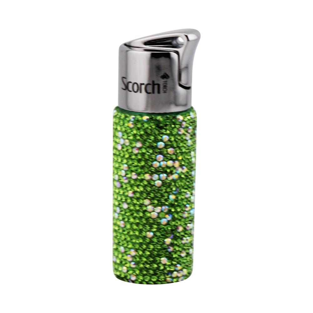 Scorch Shiny Torch Lighter Single Flame-Light Green