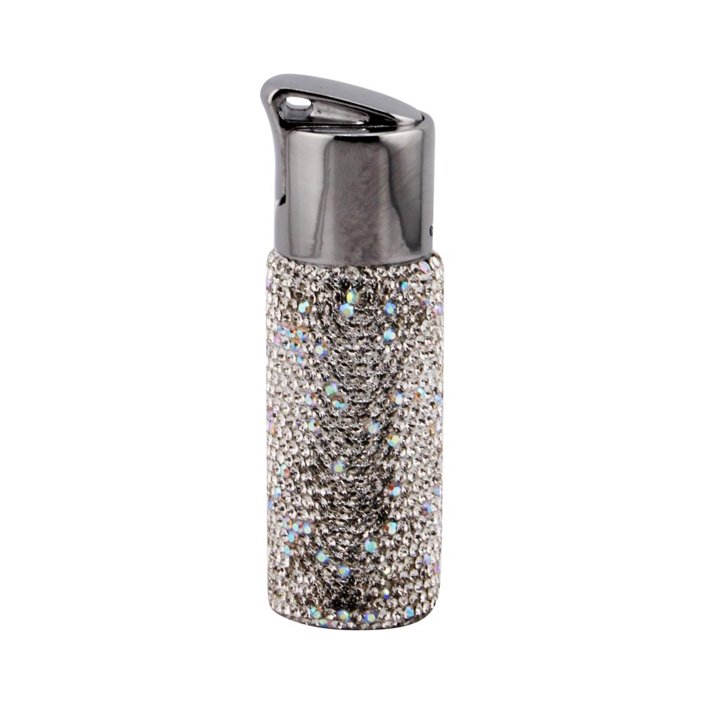 Scorch Shiny Torch Lighter Single Flame-Silver
