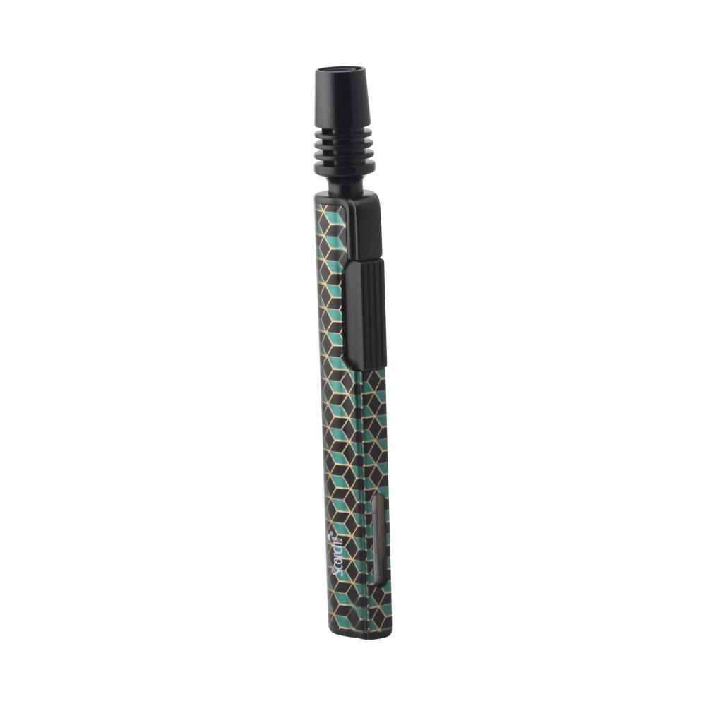 Scorch Slim Single Flame Torch Lighter-Dark Green