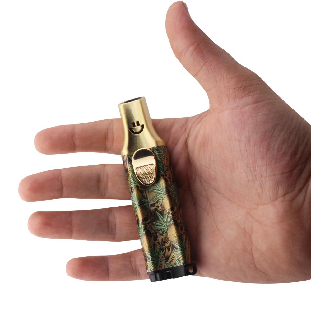 Scorch Smile Torch Lighter Single Flame-Gold