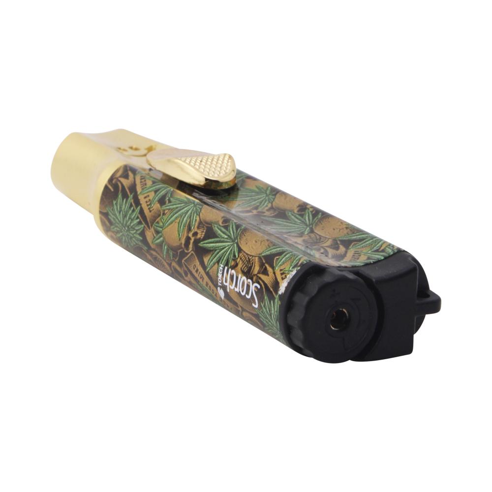 Scorch Smile Torch Lighter Single Flame-Gold