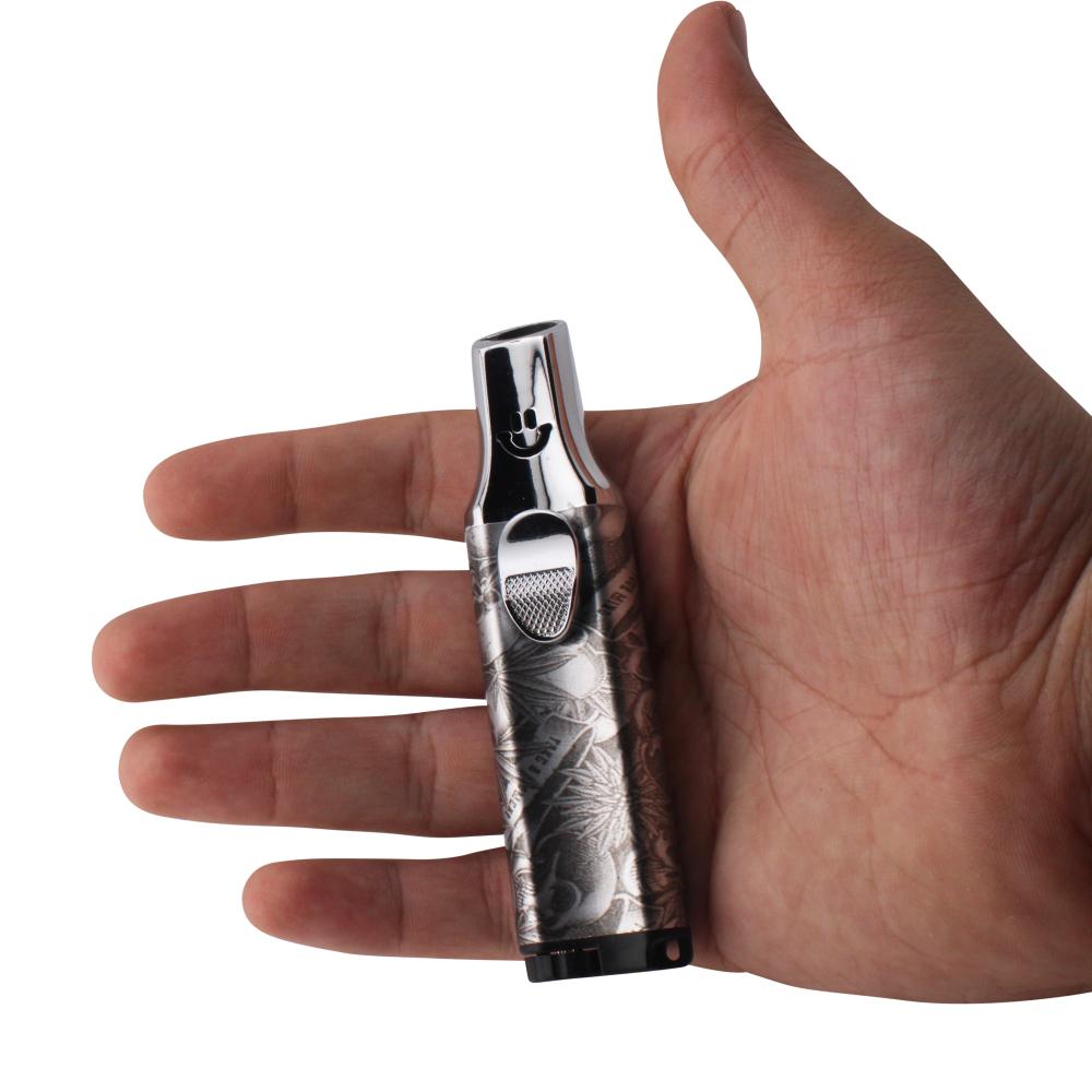 Scorch Smile Torch Lighter Single Flame-Silver