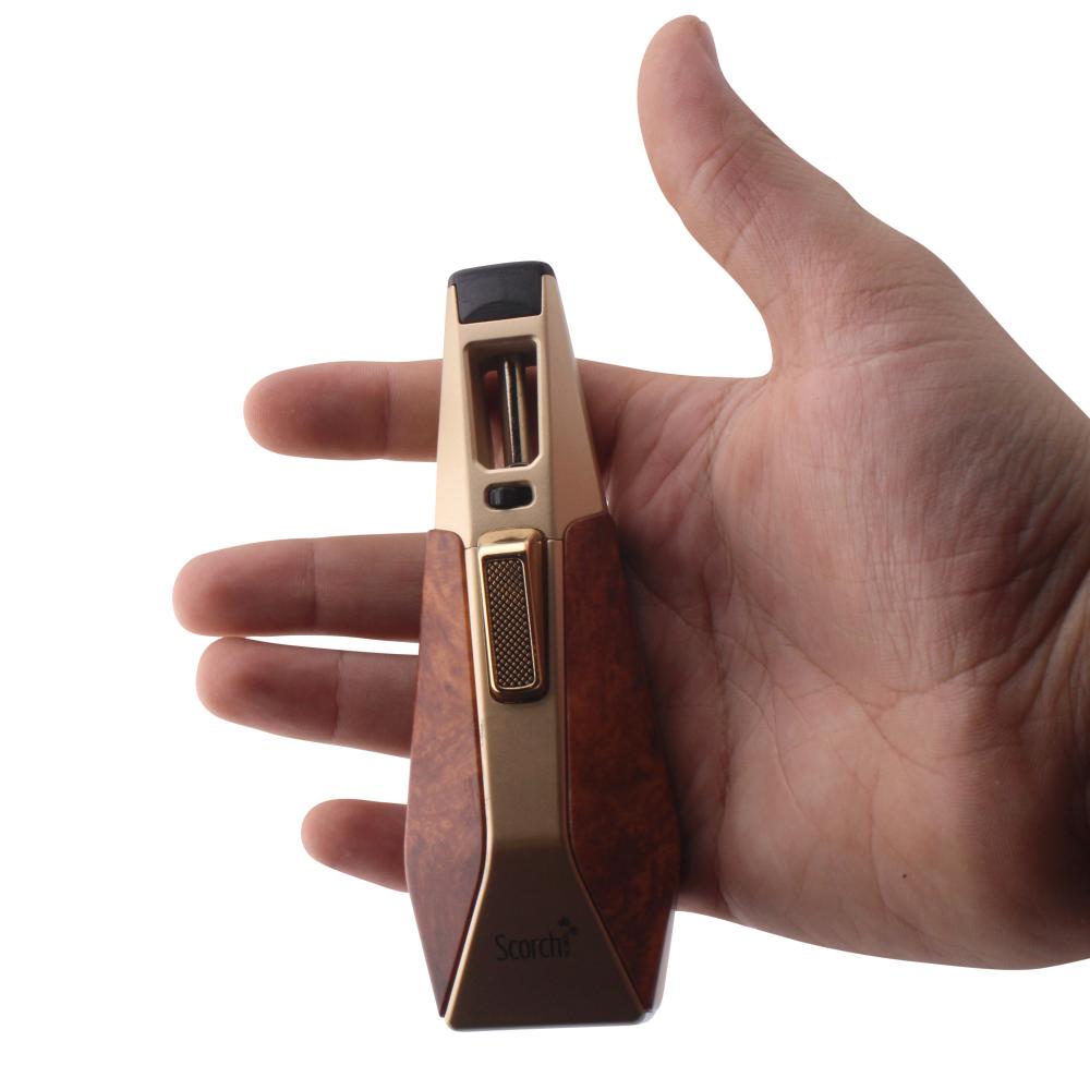 Scorch Trigger Style Torch Lighter Single Flame-Brown
