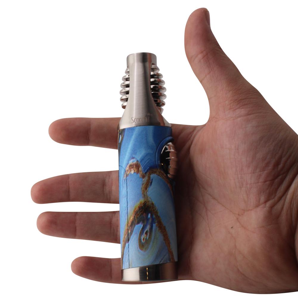 Scorch Vento Precision Torch Lighter Single Flame-Blue