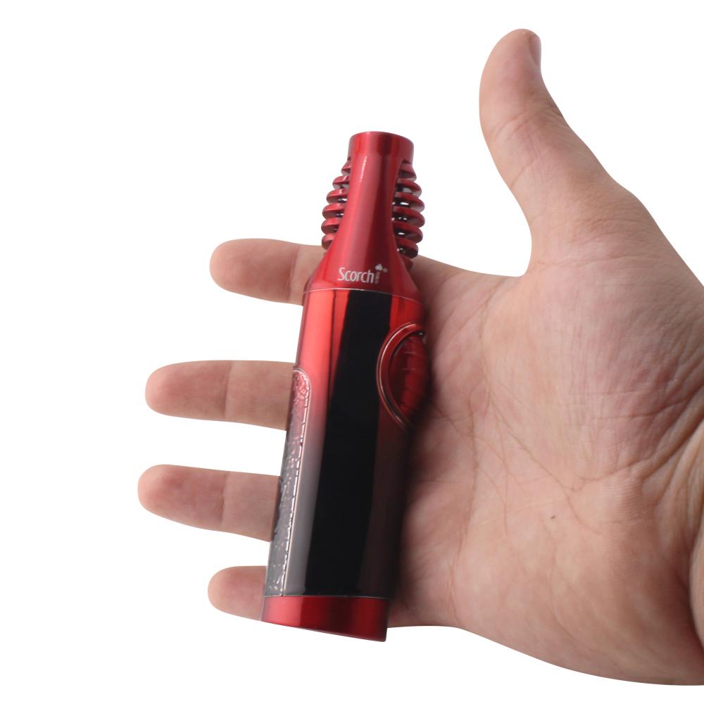 Scorch Vento Precision Torch Lighter Single Flame-Red