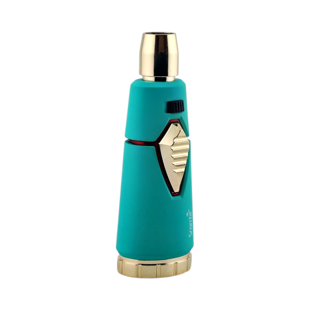 Scorch Woodline Design Torch Lighter Single Flame-Tiffany Blue