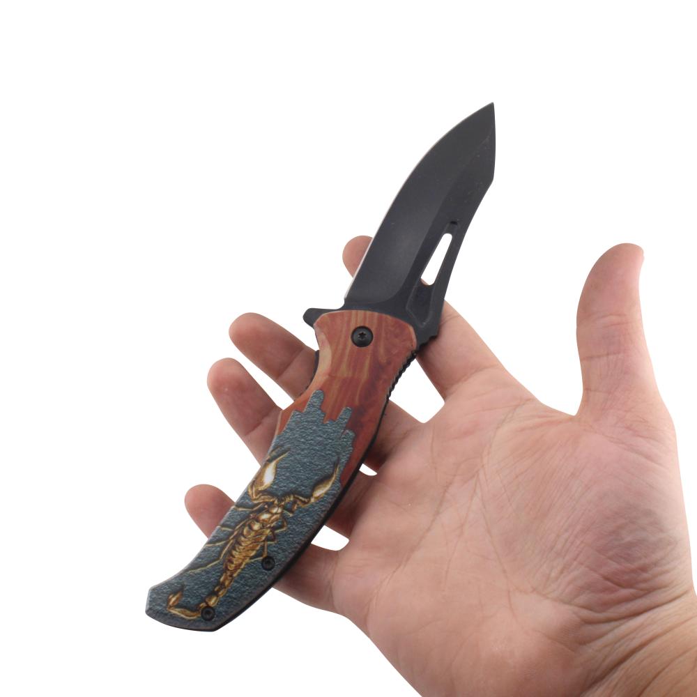 Scorpion N27 Folding Metal Pocket Knife-Black