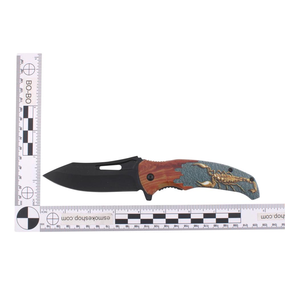 Scorpion N27 Folding Metal Pocket Knife-Black