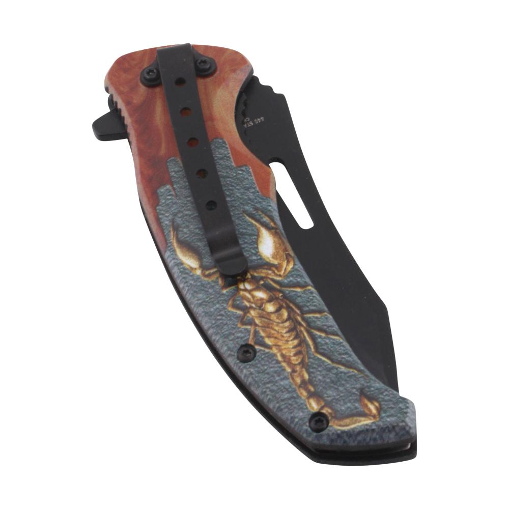 Scorpion N27 Folding Metal Pocket Knife-Black