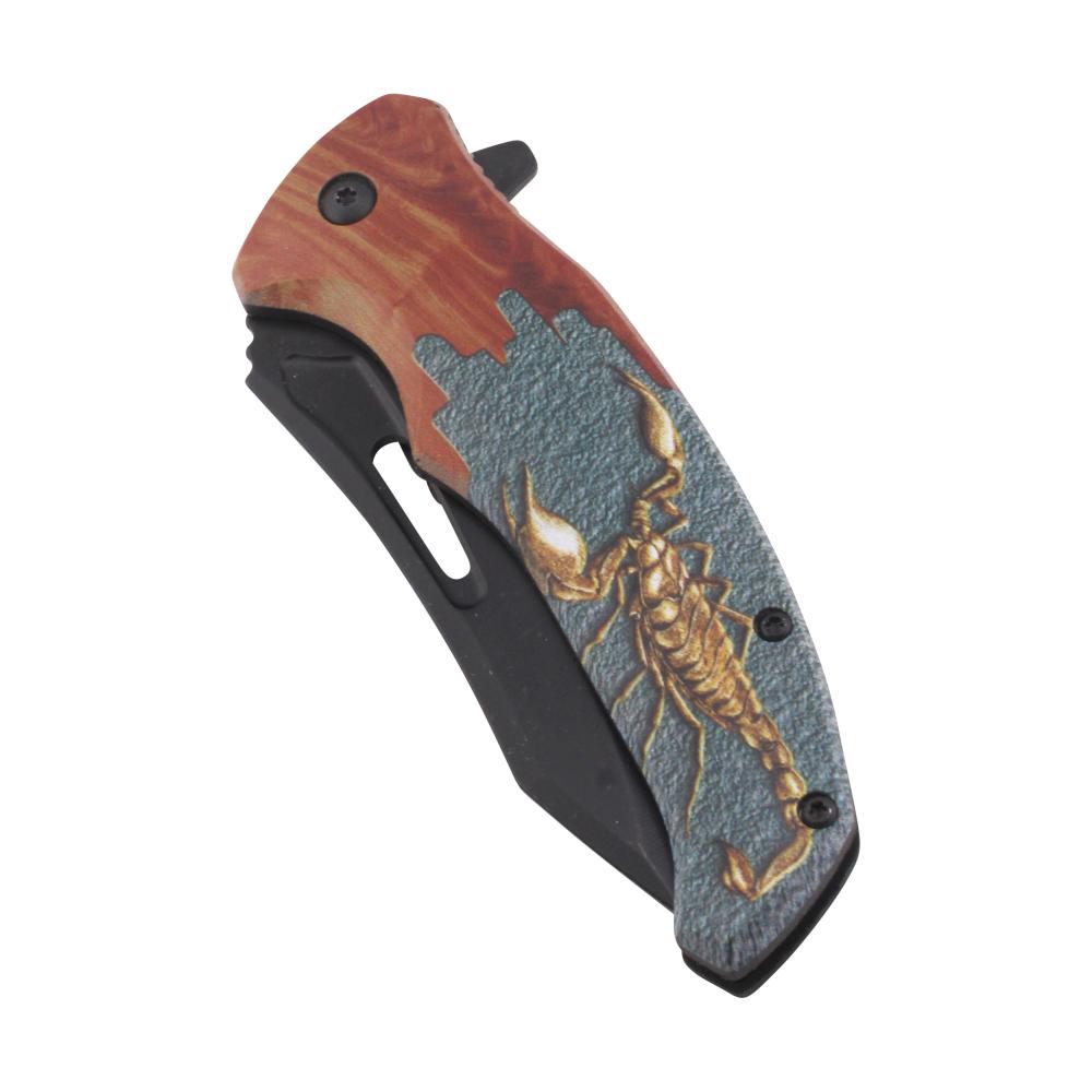 Scorpion N27 Folding Metal Pocket Knife-Black