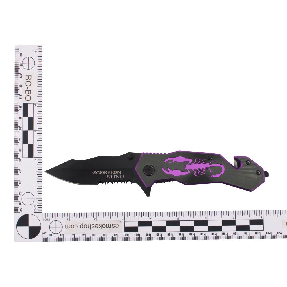 Scorpion Sting N15 Folding Metal Pocket Knife-Black