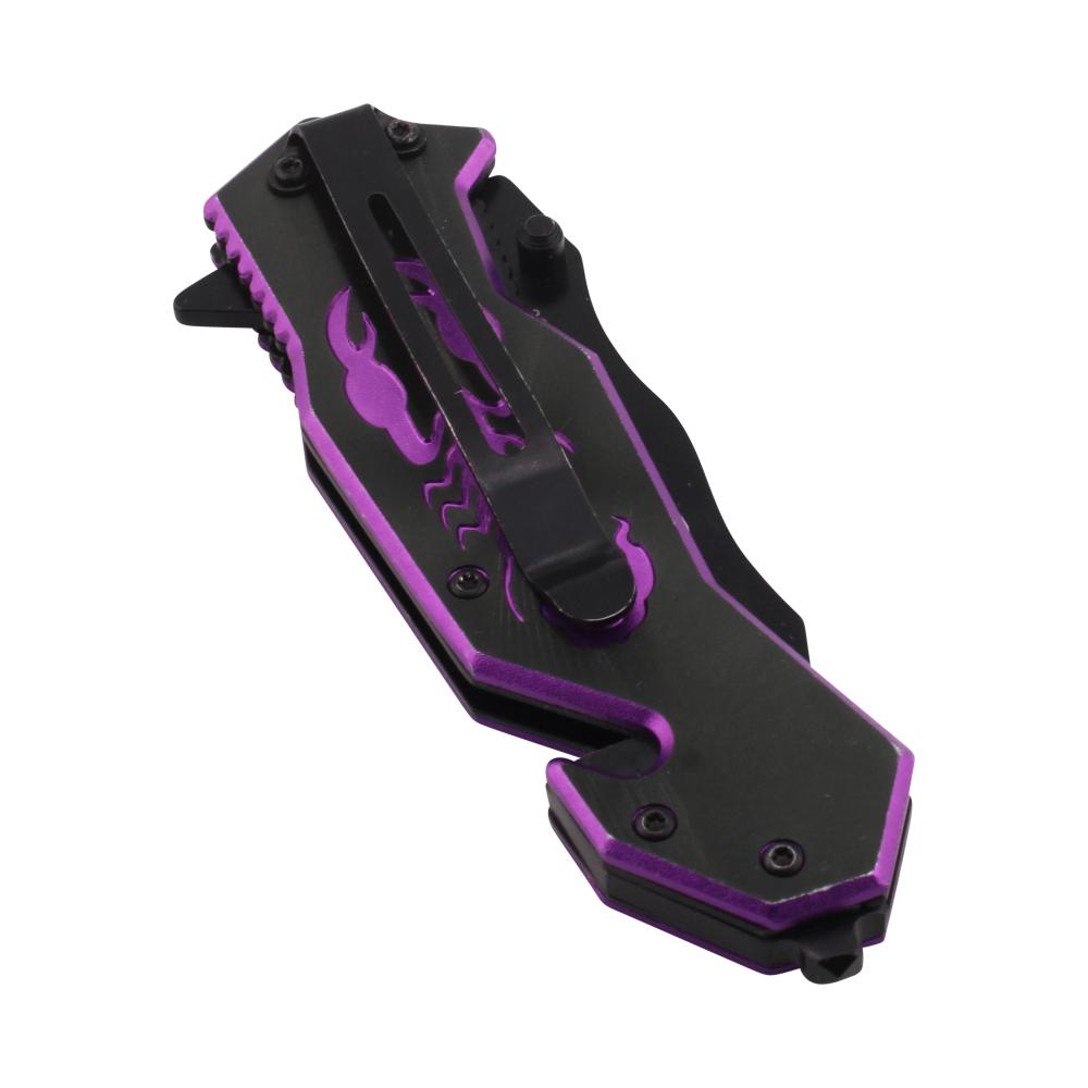 Scorpion Sting N15 Folding Metal Pocket Knife-Black