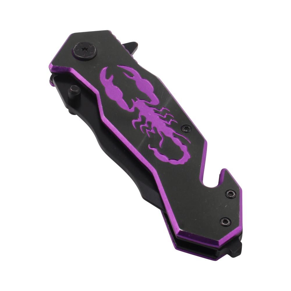 Scorpion Sting N15 Folding Metal Pocket Knife-Black