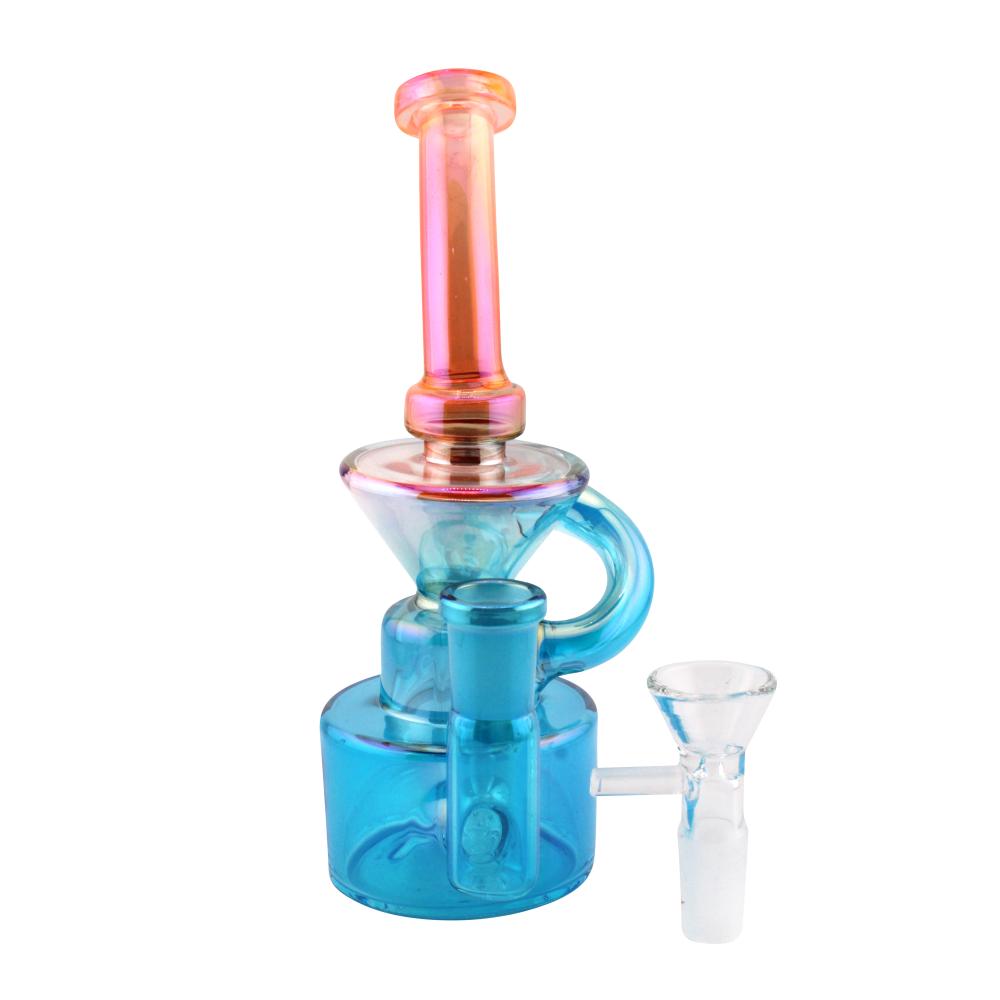 Seafoam Splash Glass Water Pipe-Blue