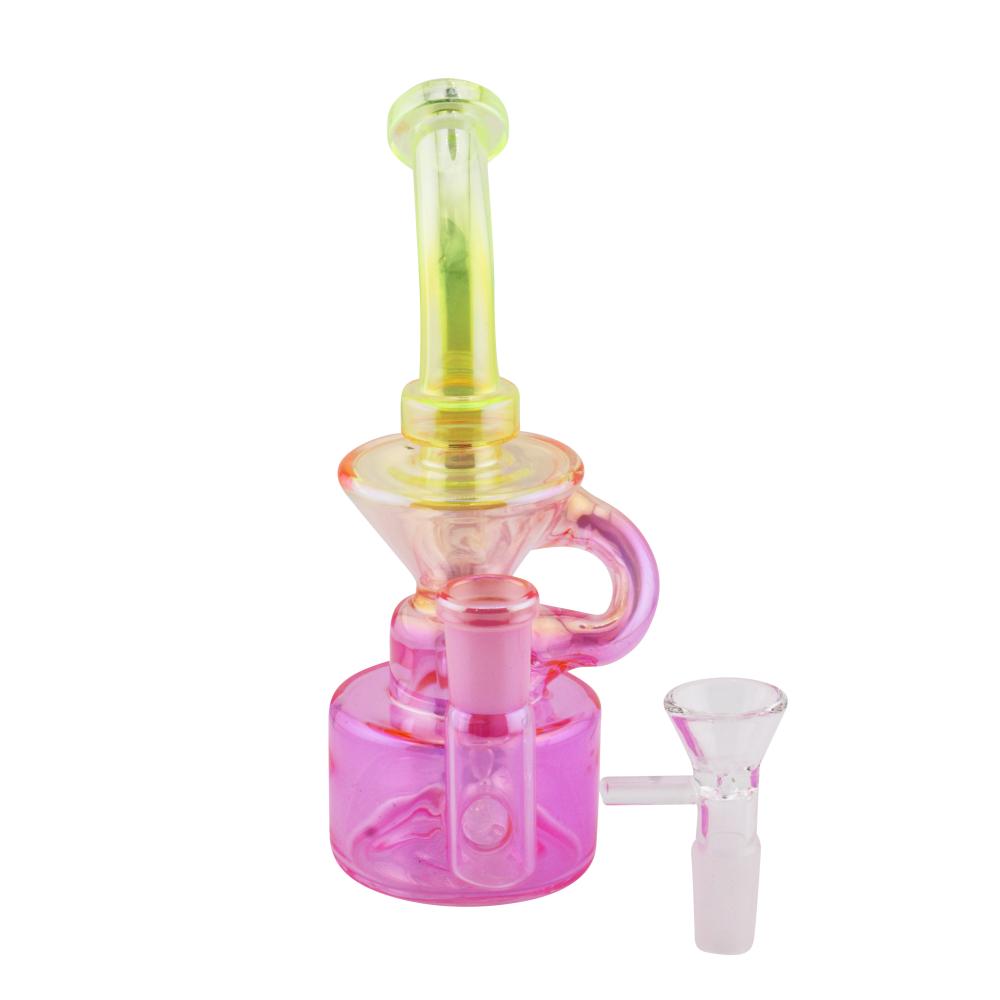 Seafoam Splash Glass Water Pipe-Pink