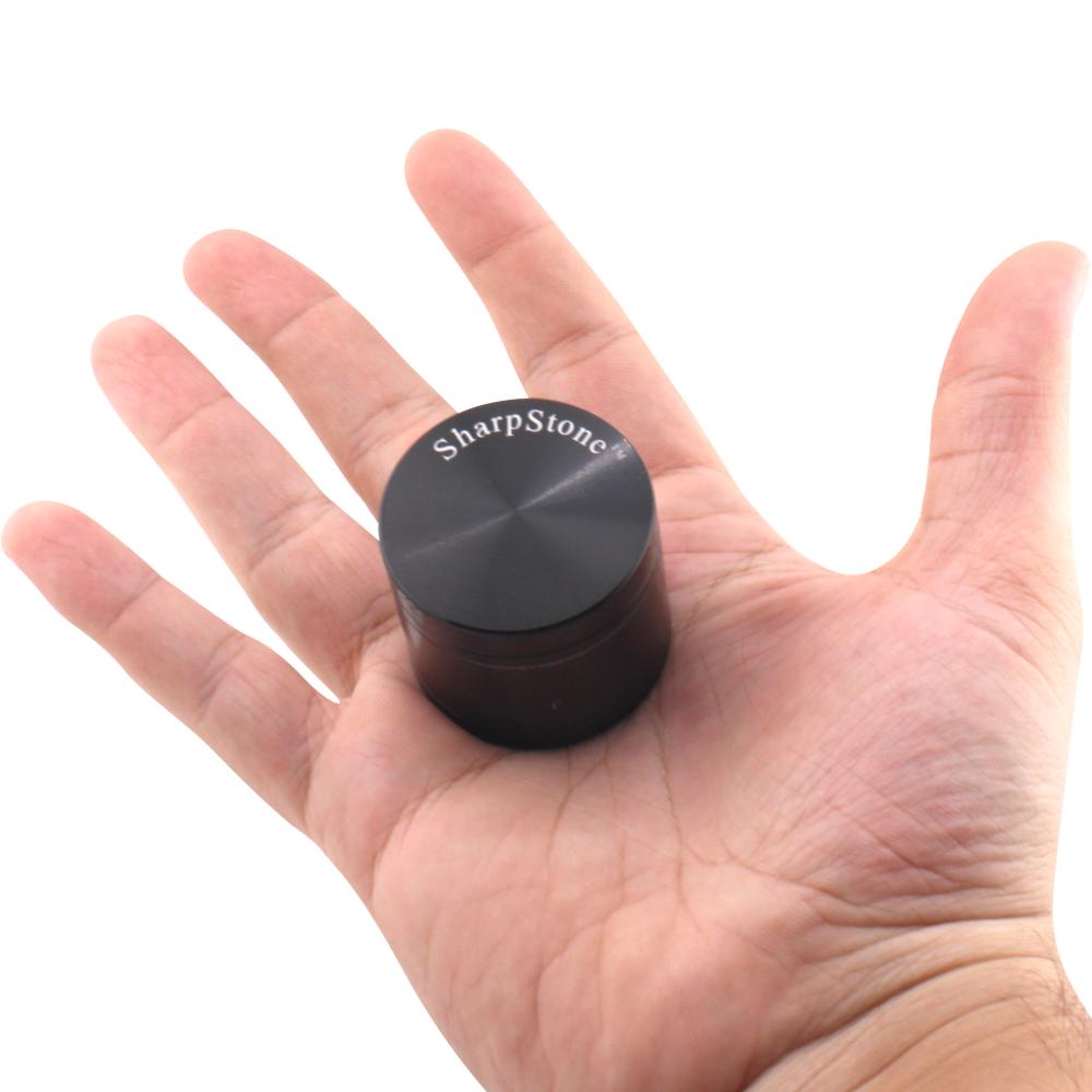 Sharp Stone Small Metal Grinder-4 Piece-Black