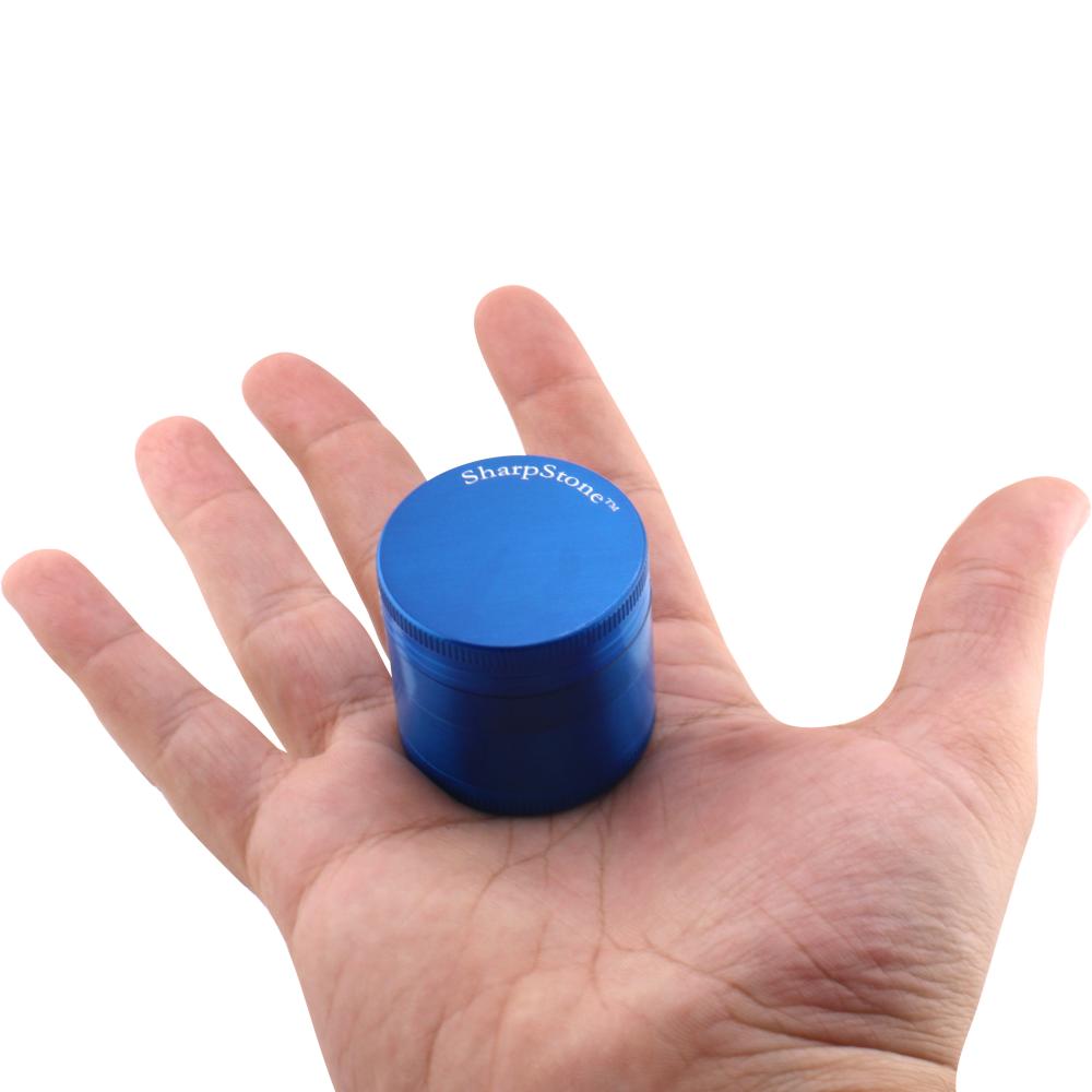 Sharp Stone Small Metal Grinder-4 Piece-Blue