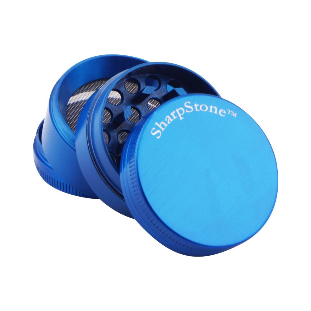 Sharp Stone Small Metal Grinder-4 Piece-Blue