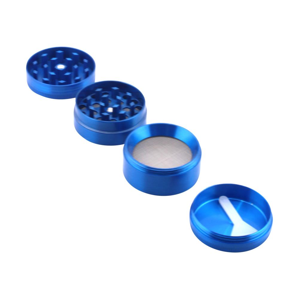 Sharp Stone Small Metal Grinder-4 Piece-Blue