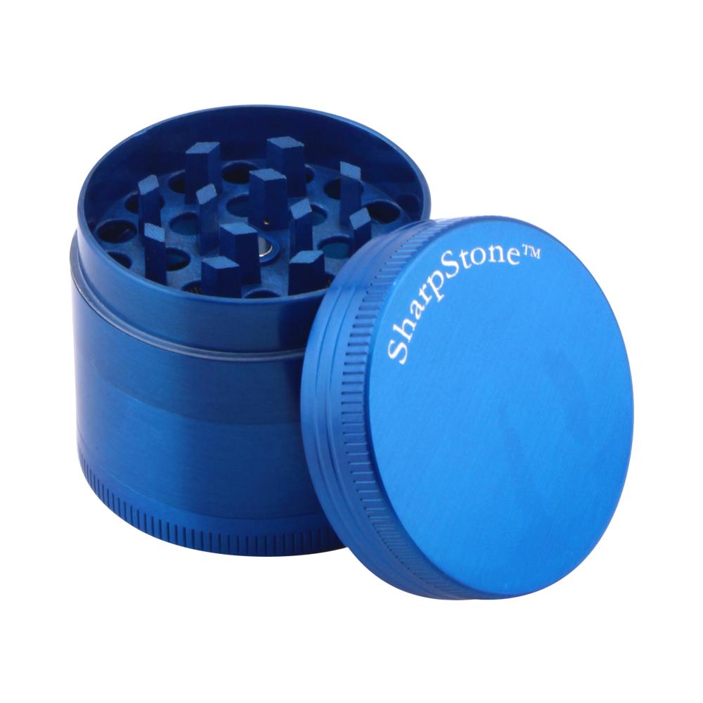 Sharp Stone Small Metal Grinder-4 Piece-Blue