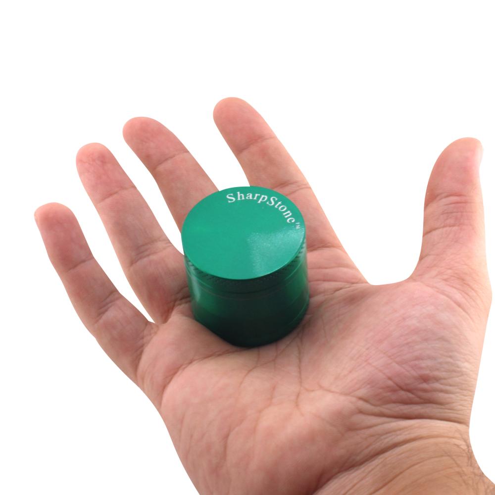 Sharp Stone Small Metal Grinder-4 Piece-Green