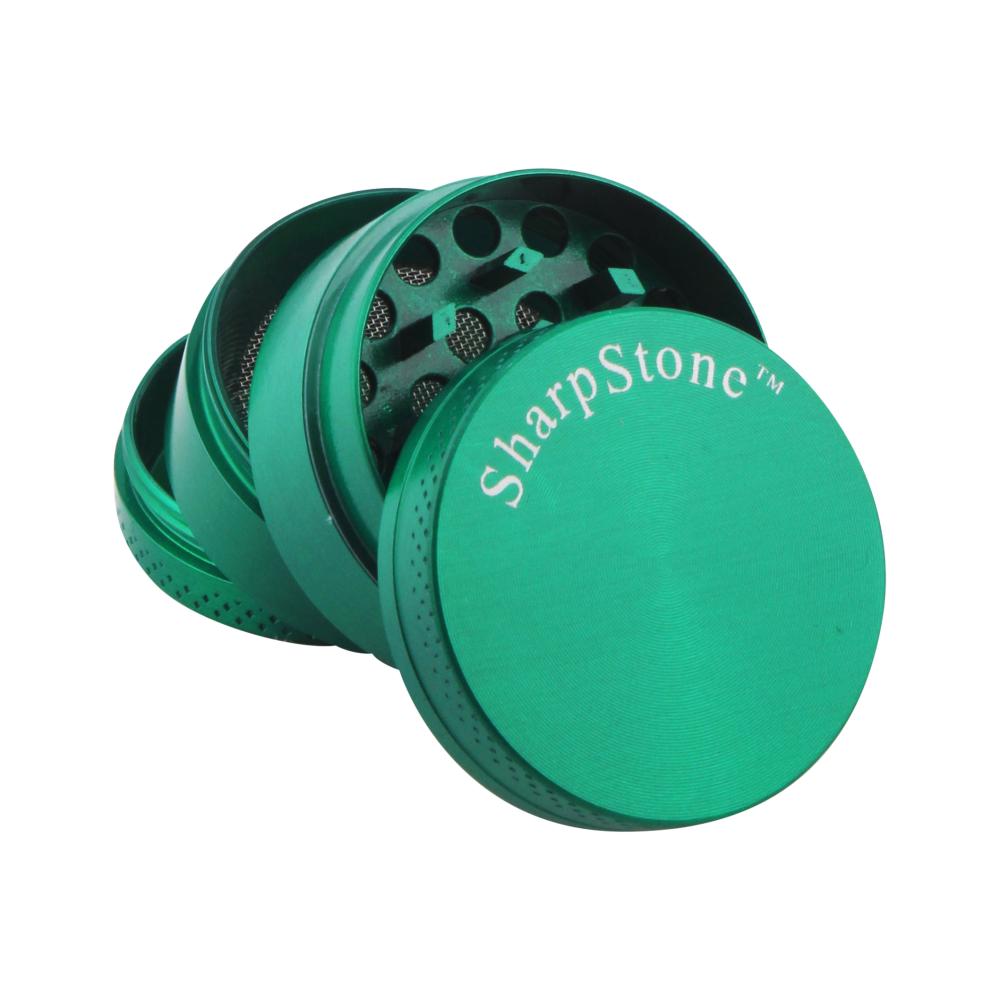 Sharp Stone Small Metal Grinder-4 Piece-Green