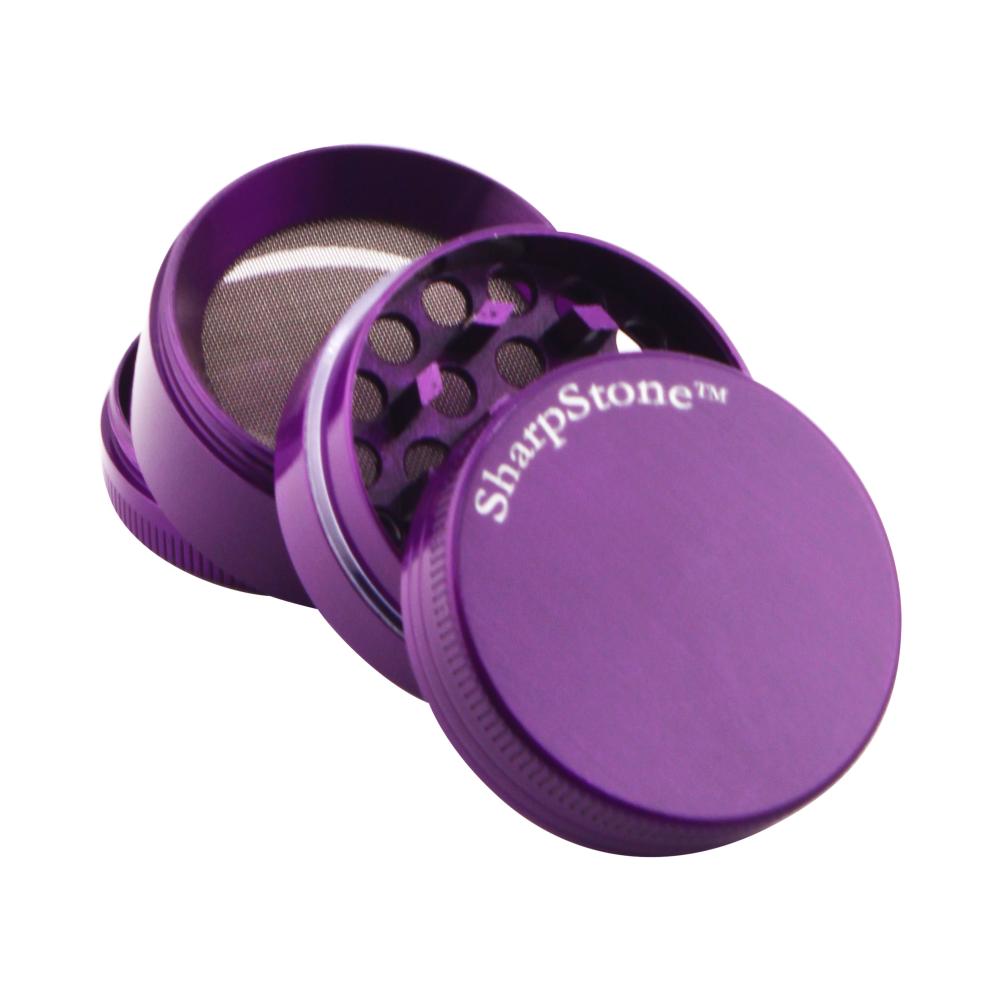 Sharp Stone Small Metal Grinder-4 Piece-Purple