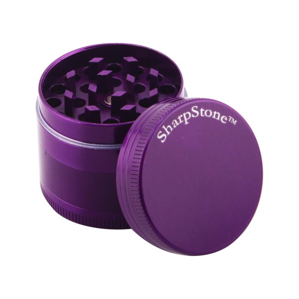Sharp Stone Small Metal Grinder-4 Piece-Purple