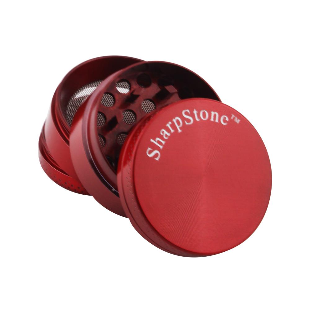 Sharp Stone Small Metal Grinder-4 Piece-Red