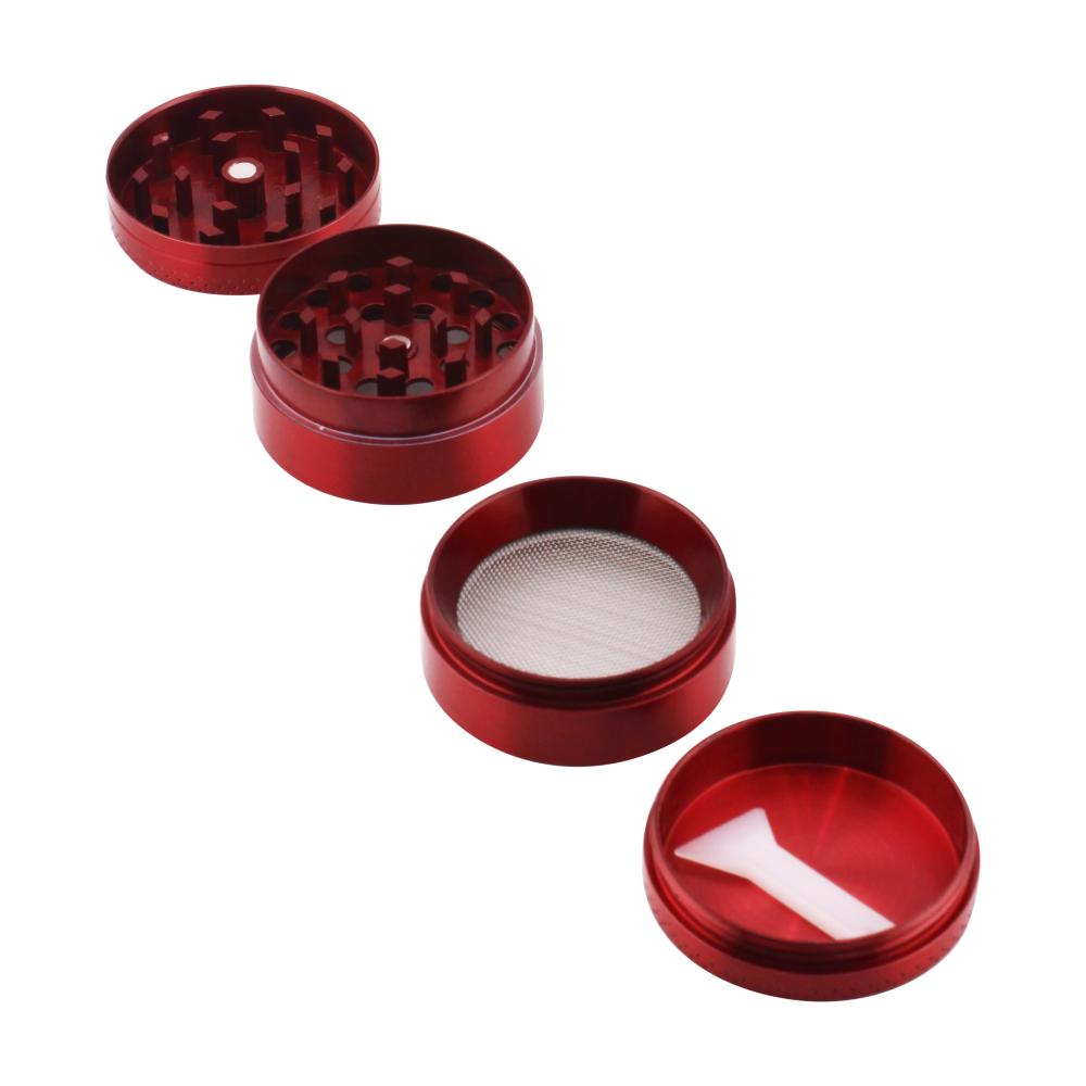 Sharp Stone Small Metal Grinder-4 Piece-Red