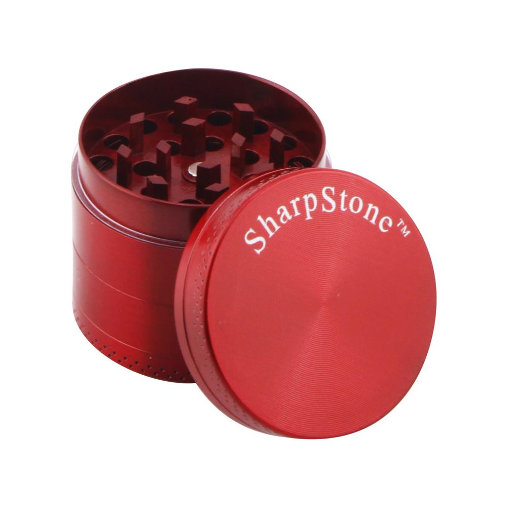 Sharp Stone Small Metal Grinder-4 Piece-Red