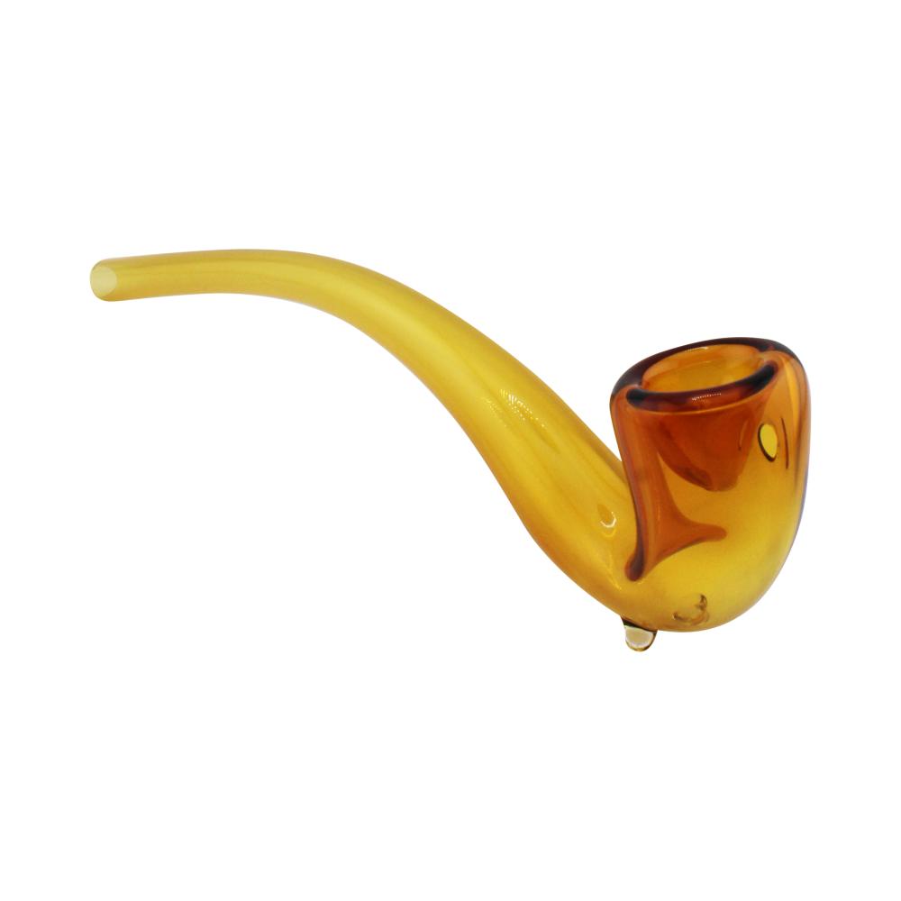 Sherlock Glass Hand Pipe-Brown