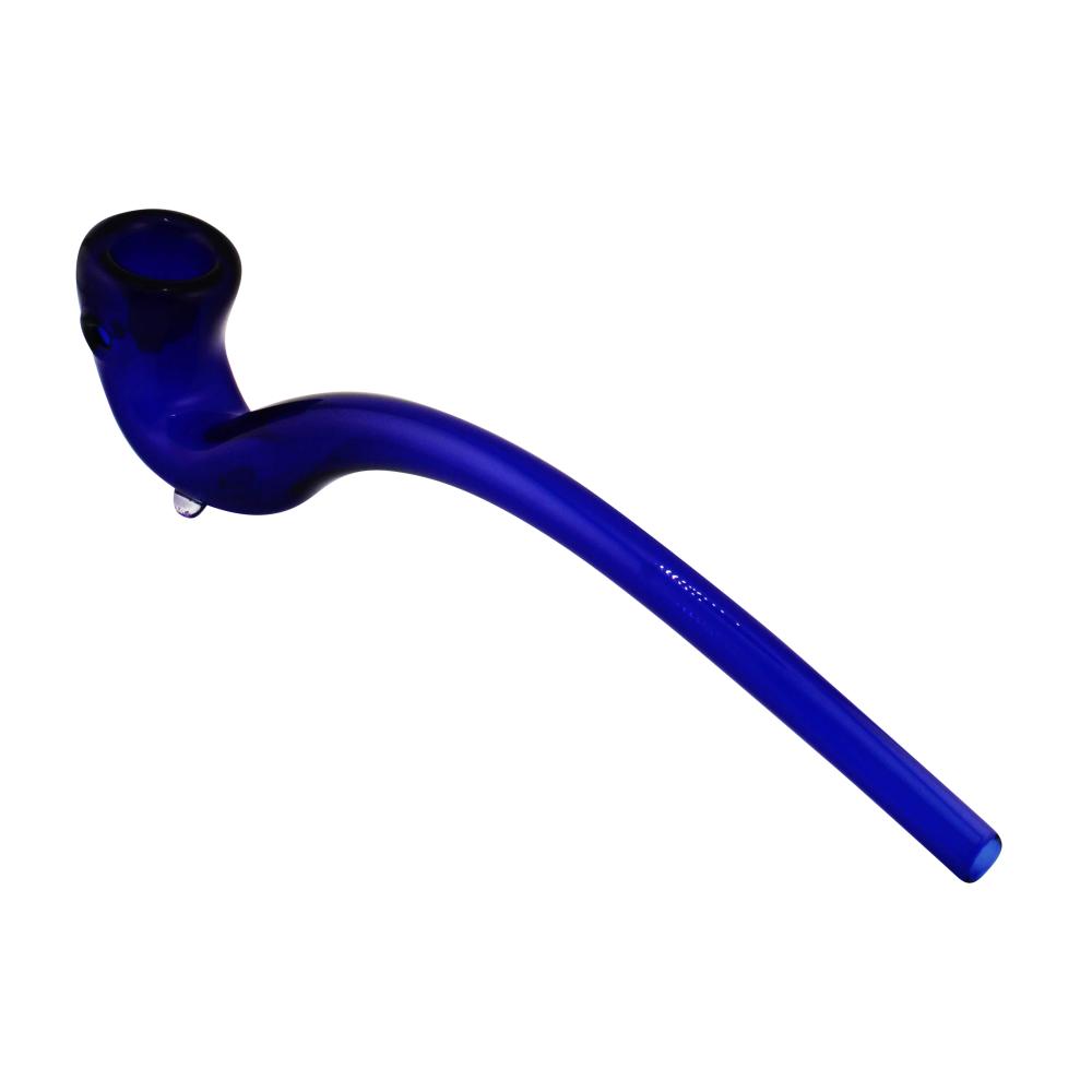 Sherlock Glass Hand Pipe-Dark Blue