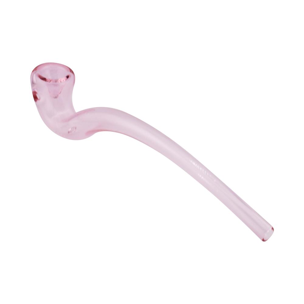 Sherlock Glass Hand Pipe-Pink