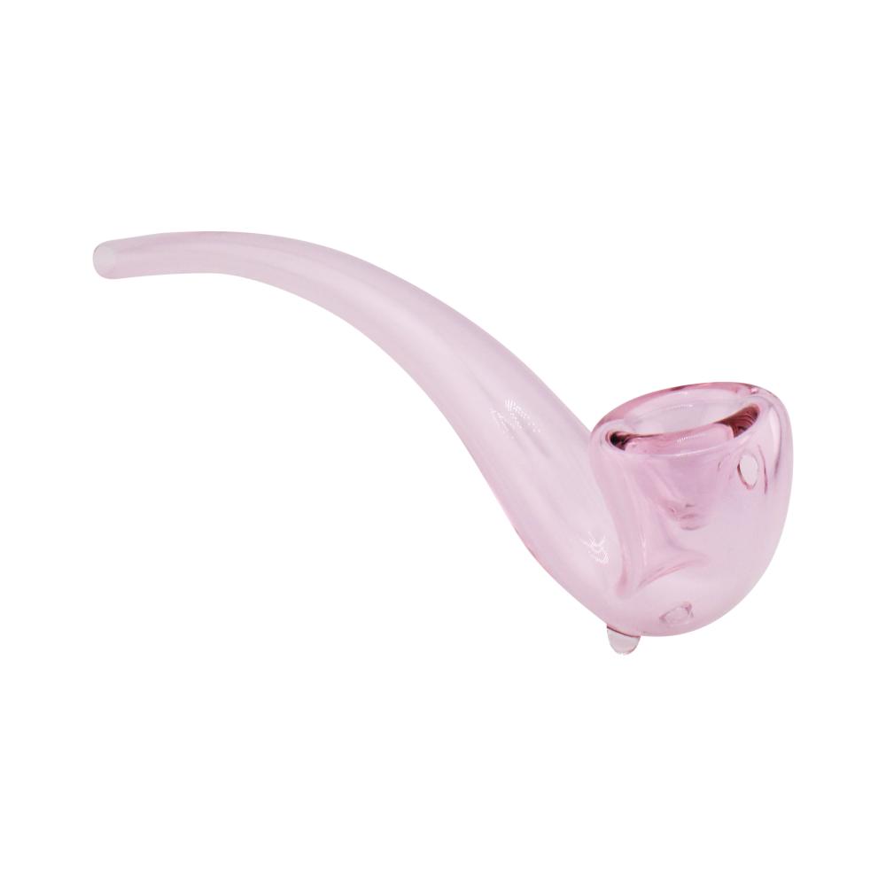 Sherlock Glass Hand Pipe-Pink
