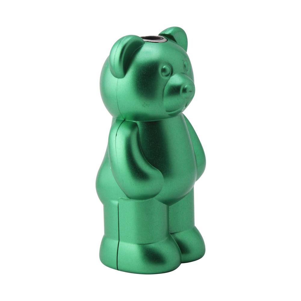 Shiny Bear Single Flame Torch Lighter-Green